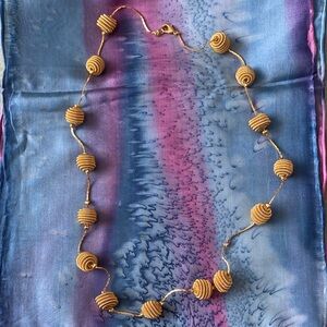 Elegant Gold Beaded Necklace